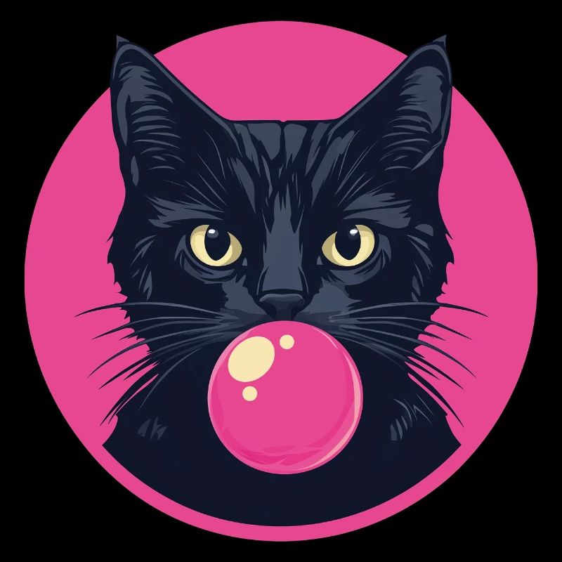 Katze Kaugummi