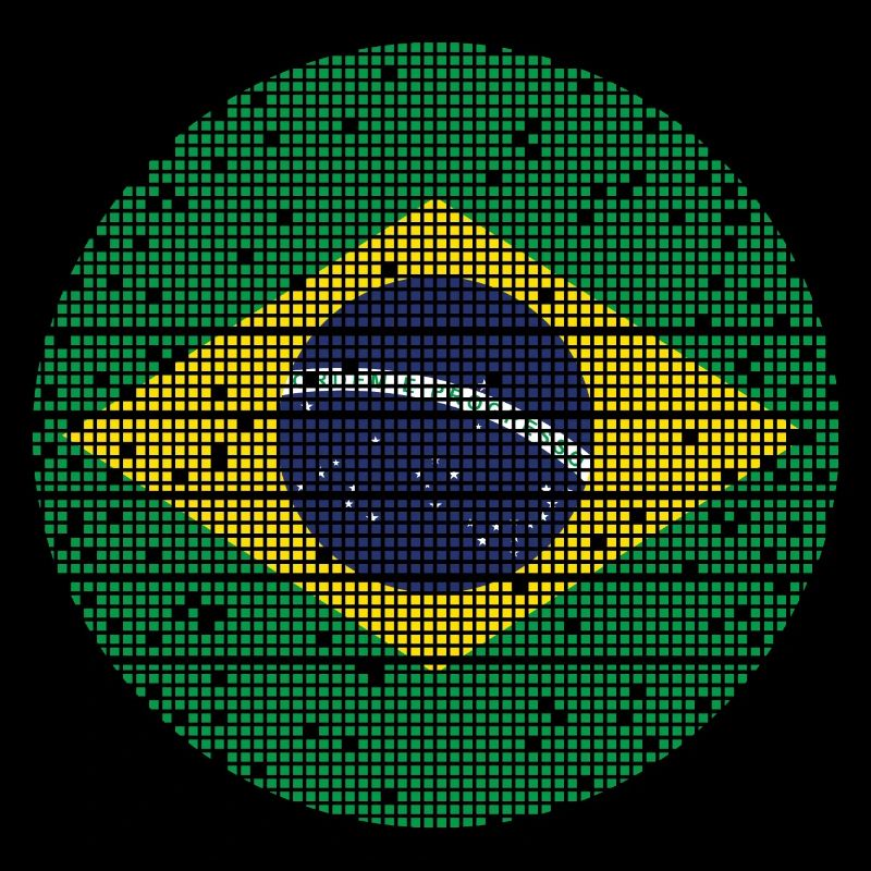Brésil Drapeau Brésilien Drapeau Amérique du Sud