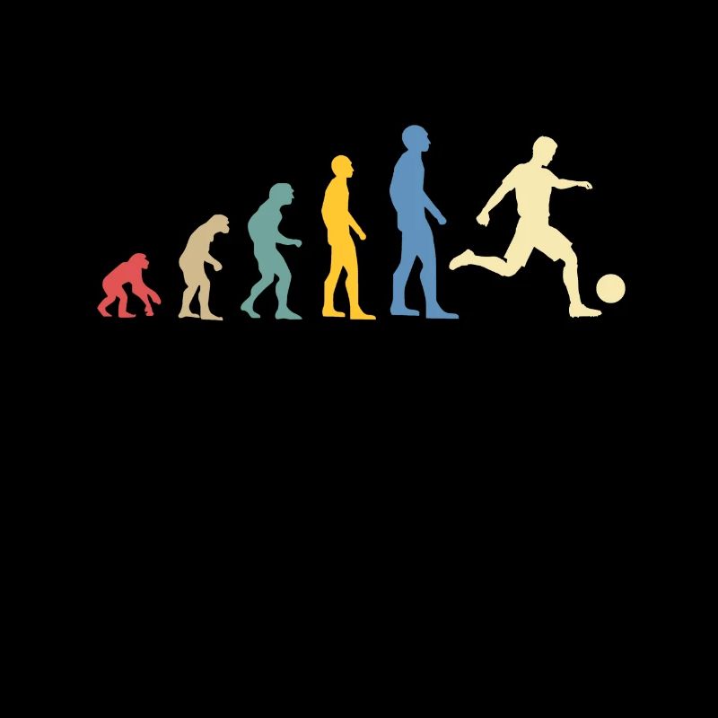 Evolution Fußball Mann Humor Fußball Geschenkidee