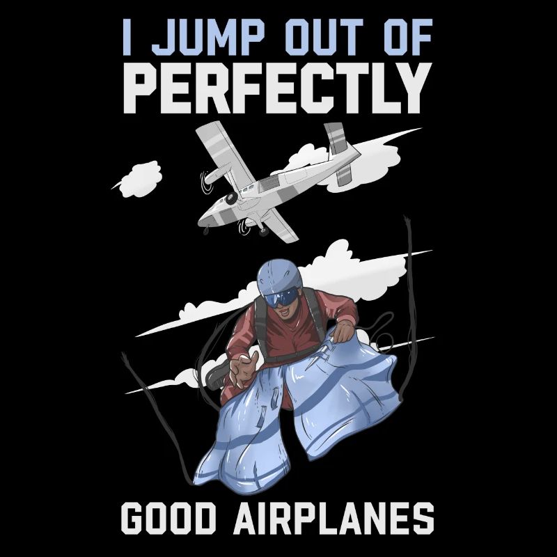 Ich springe aus einem perfekten Flugzeug