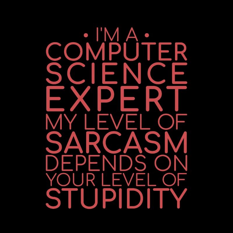 "Computer Science Expert Sarcasm | Informatik"
