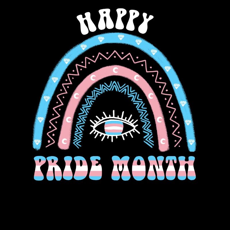 Boho Regenbogen Happy Pride Month Transgender