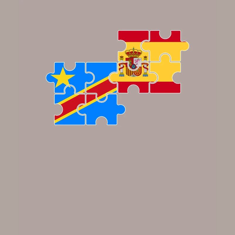RD Congo Espagne Drapeau Espagnol Congolais