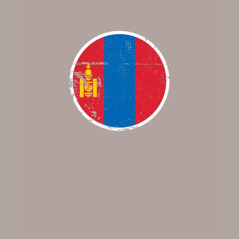Mongolia Vintage Mongolian Flag Mongol