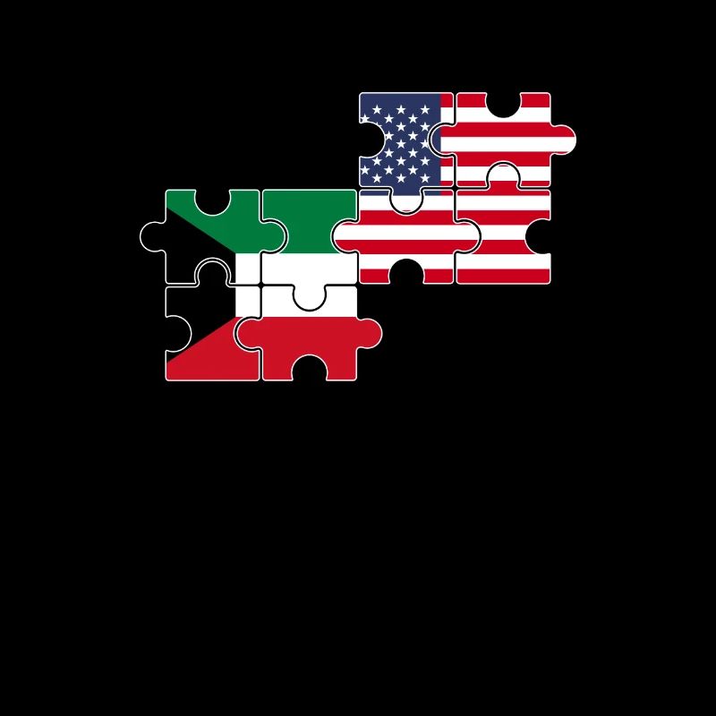 Koweït, Etats-Unis, drapeau, Américain, Koweïtien