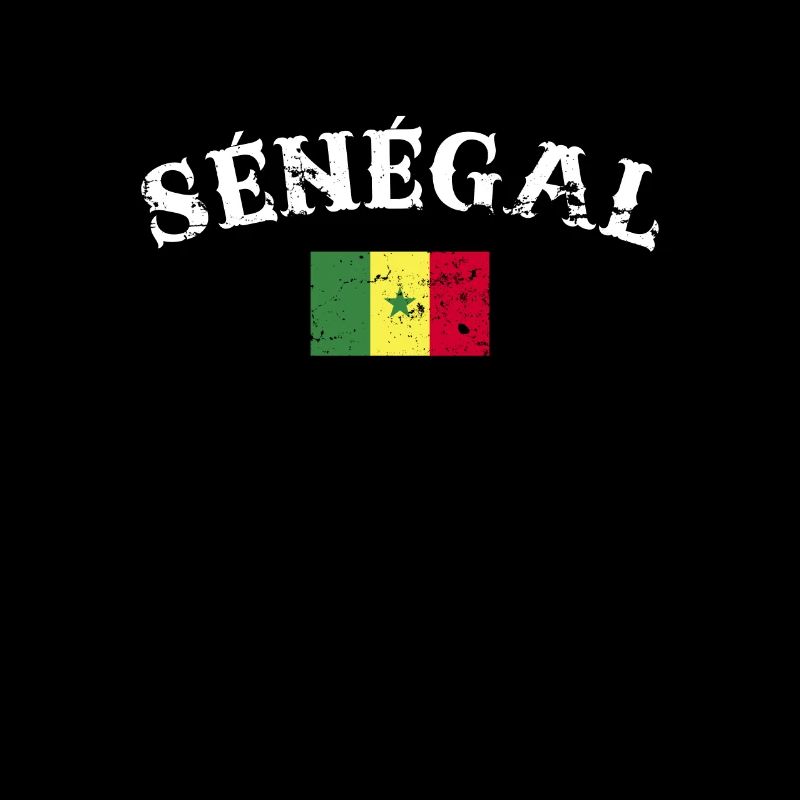 Sénégal Vintage Sénégal Drapeau du Sénégal