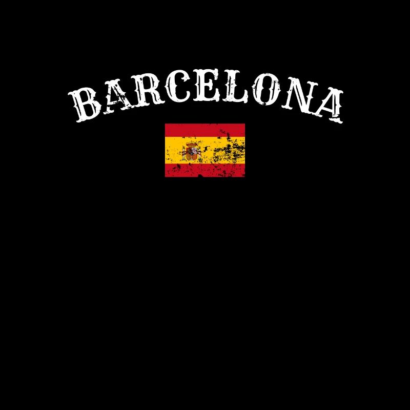 Barcelona Vintage Spanien Spanische Flagge Spanier