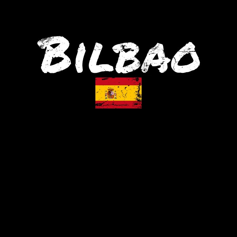 Bilbao Vintage Espagne Drapeau Espagnol Espagnol