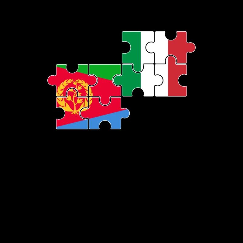 Érythrée Italie Drapeau Italie Érythrée