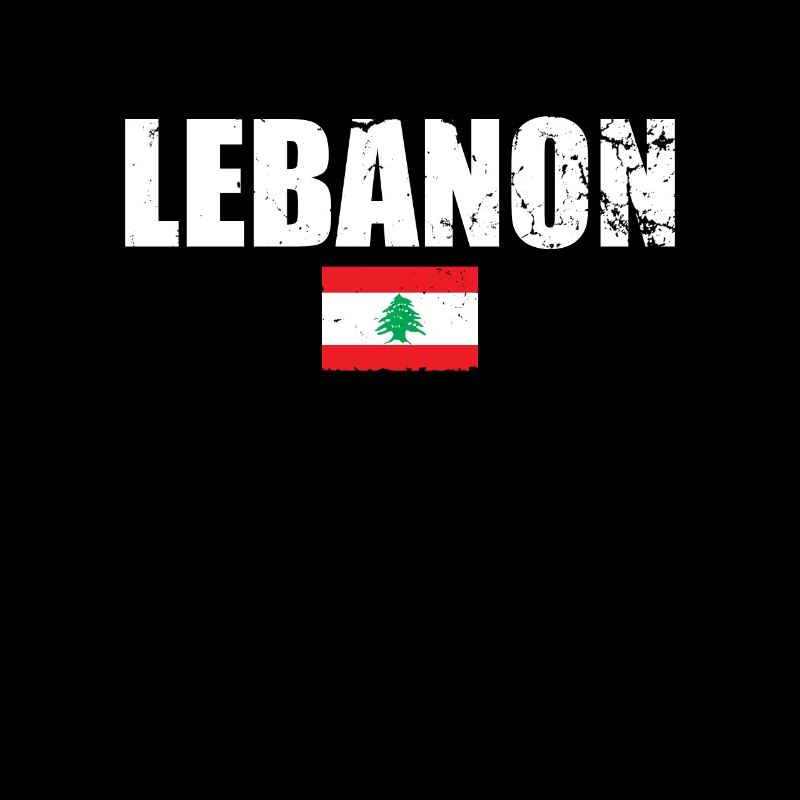 Liban Vintage Libanais Drapeau Libanais