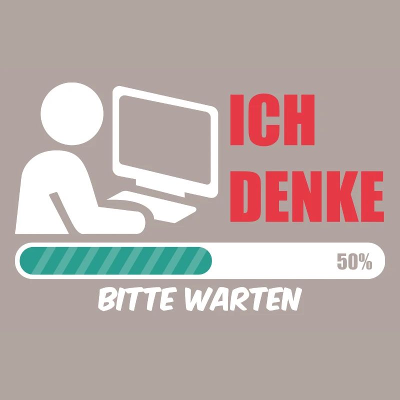 Informatiker ich denke Nerd coding Admin Geek IT