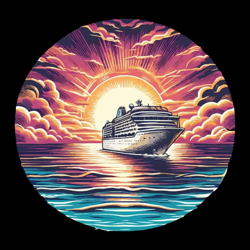 Croisière vers le coucher du soleil