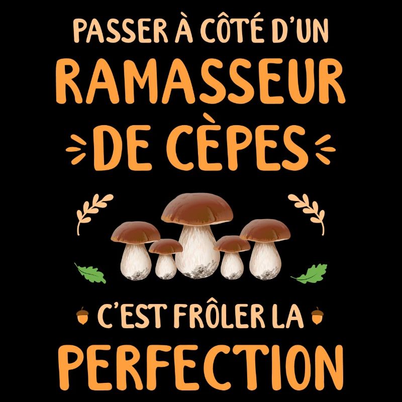 Ramasseur De Cèpe Champignon Cèpes Champignons