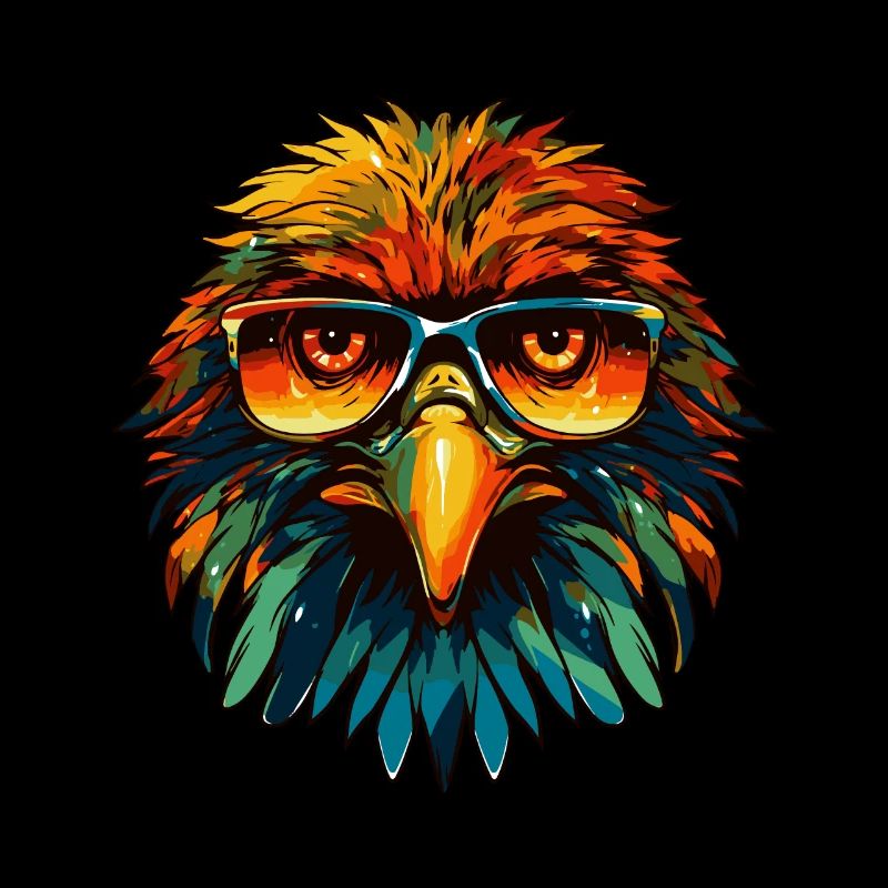 Eagle Head Portrait Cool