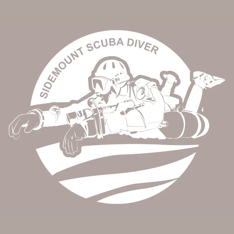 Sidemount Diver Diving Gift Tec Diving Logo