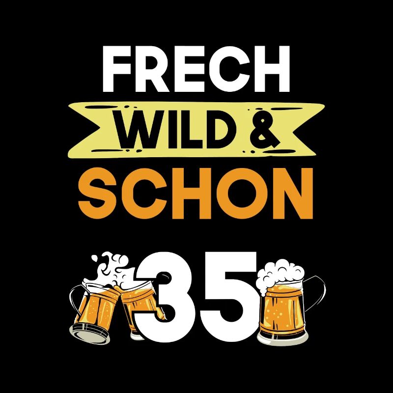 Geschenk 35 Jahre Geburtstag Bier Biertrinker
