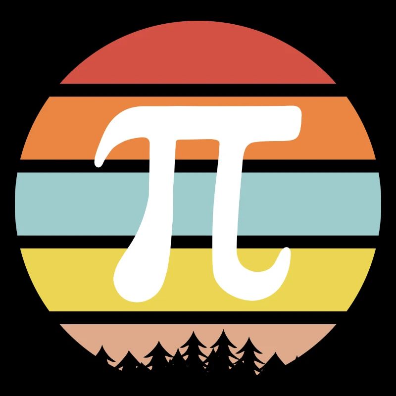 Vintage Math Retro Pi