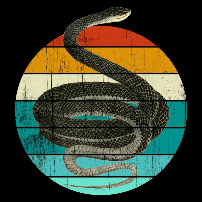 Coluber Constrictor Schwarznatter Schlange