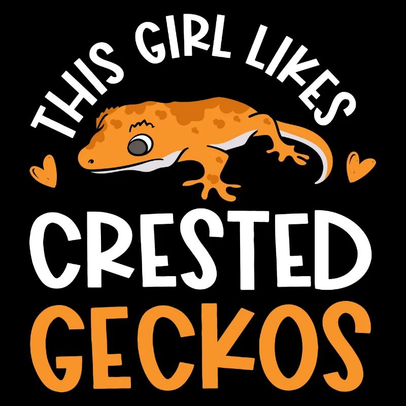 Mädchen mag Crested Geckos Reptile Cute Eidechsen