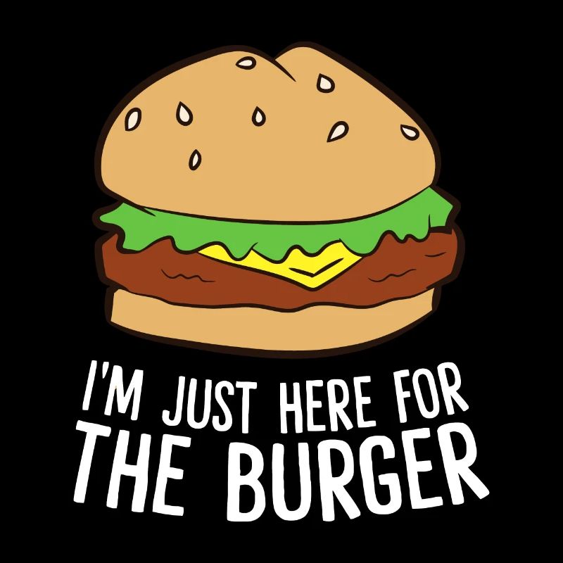 Je suis juste ici pour le hamburger de restauration rapide Burger