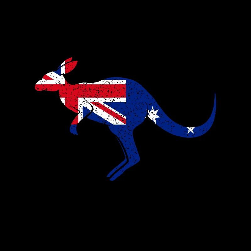 Kangaroo Australian Flag - Australia Pride