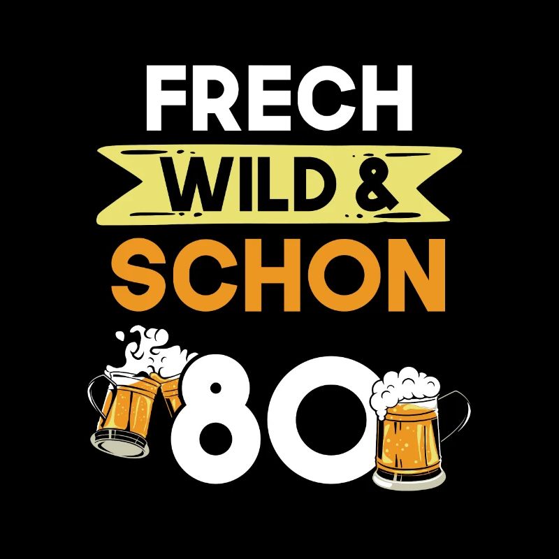Geschenk 80 Jahre Geburtstag Bier Biertrinker