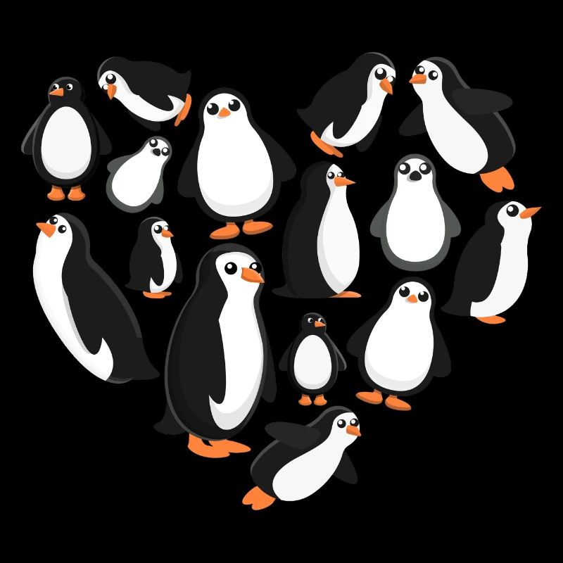 Herz Pinguin