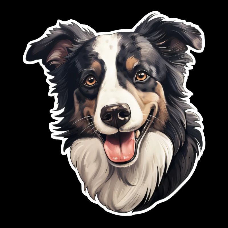 Tête de Border Collie