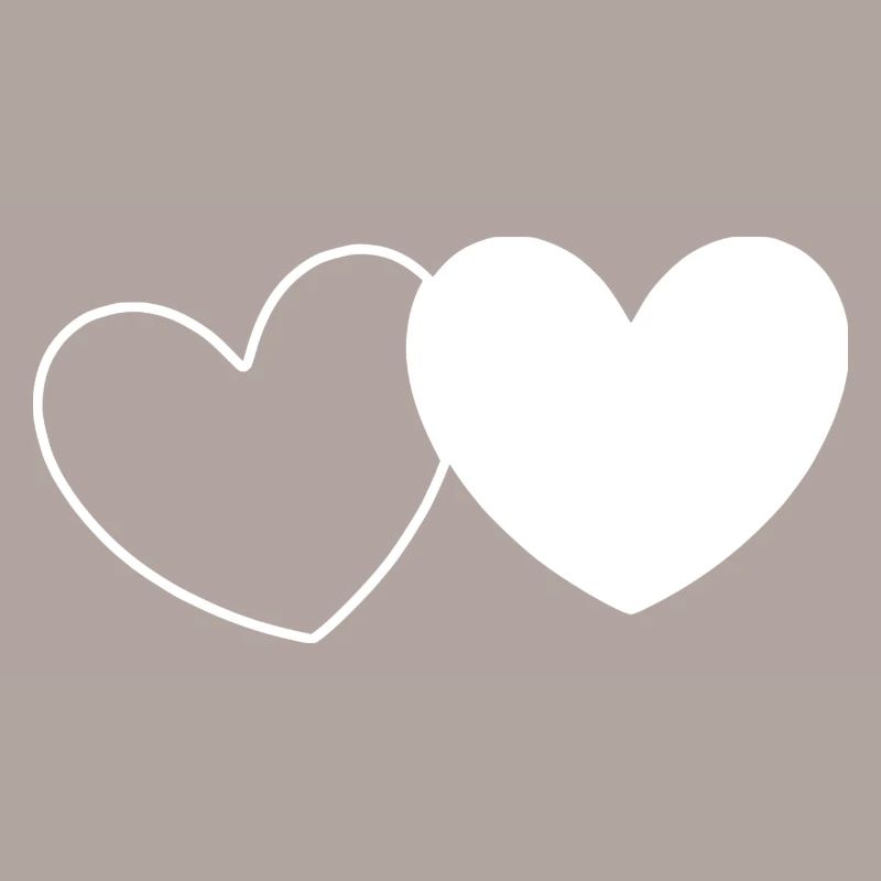 Coeur Blanc Cadeau Blanc Saint Valentin