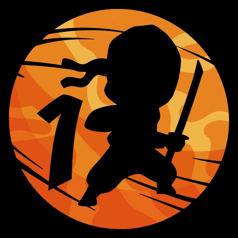 Ninja Kämpfer 1. Geburtstag Junge 1 Jahr alt