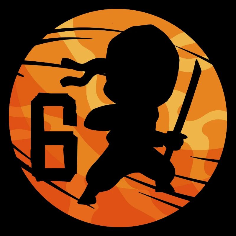 Ninja Fighter 6ème anniversaire Garçon de 6 ans