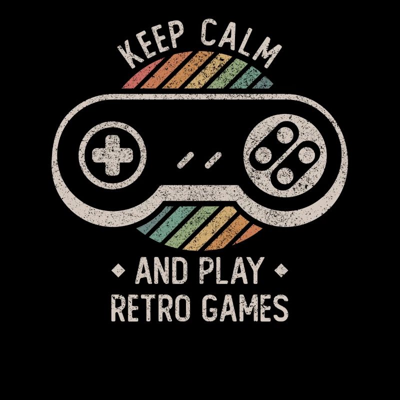 Jeux rétro classiques Keep Calm vintage Gamer