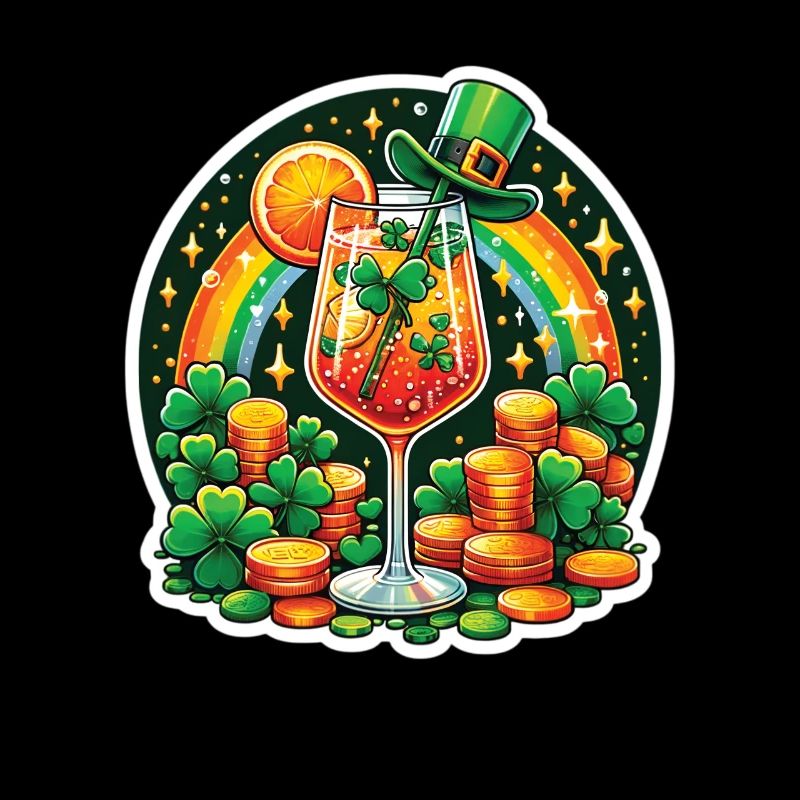 Fête de la Saint-Patrick Spritz Apéritif Célébrations Shamrock