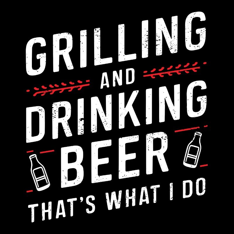 Grill und Bier BBQ Papa Lustiger Grillalkohol
