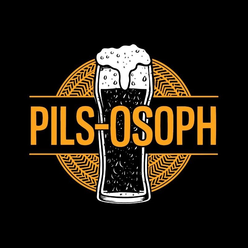 Drôle de jeu de mots Pils Philosophe de dicton de bière