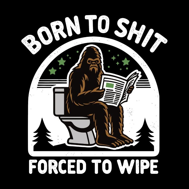 Né pour chier forcé d’essuyer Sasquatch Caca Boys Gi