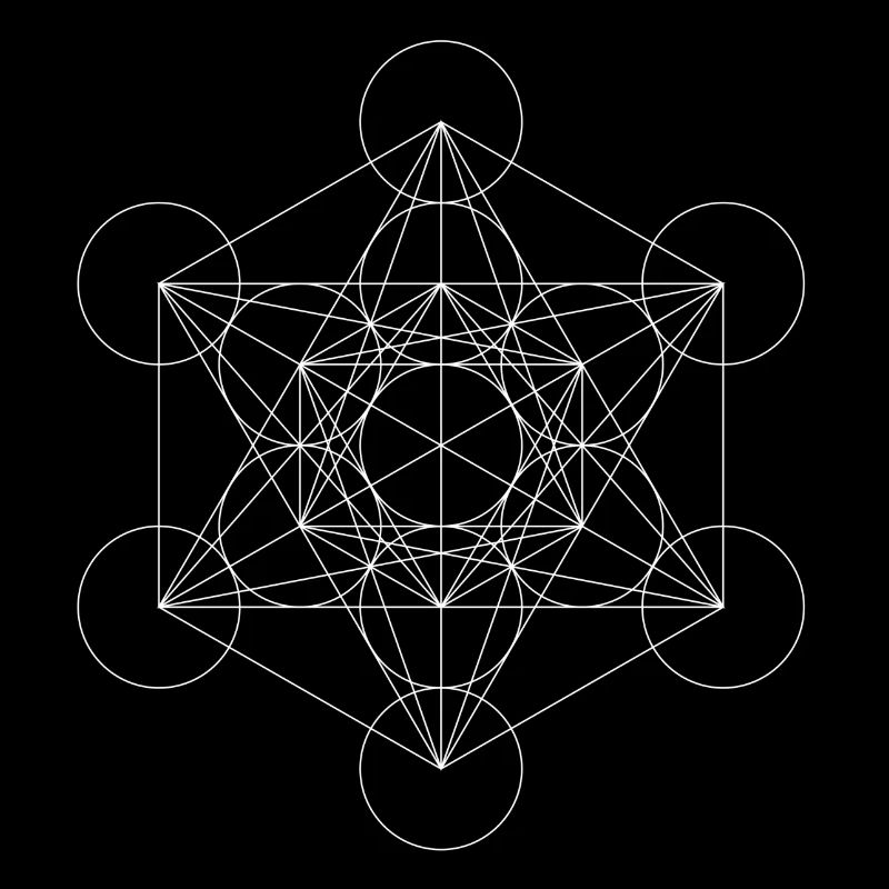 Metatron's Cube White