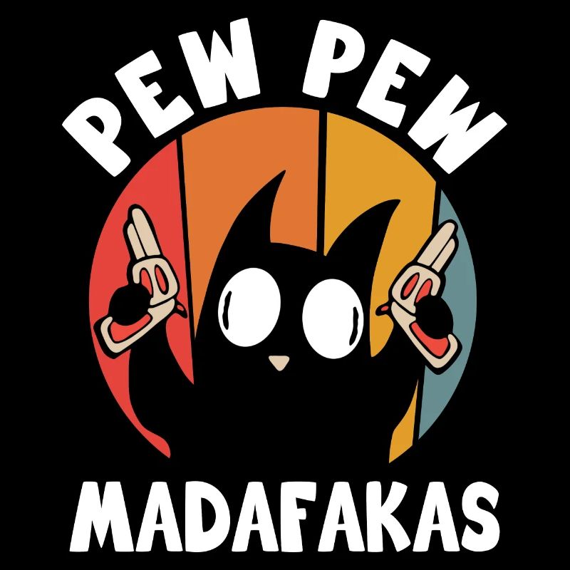 Pew Pew Funny Cat