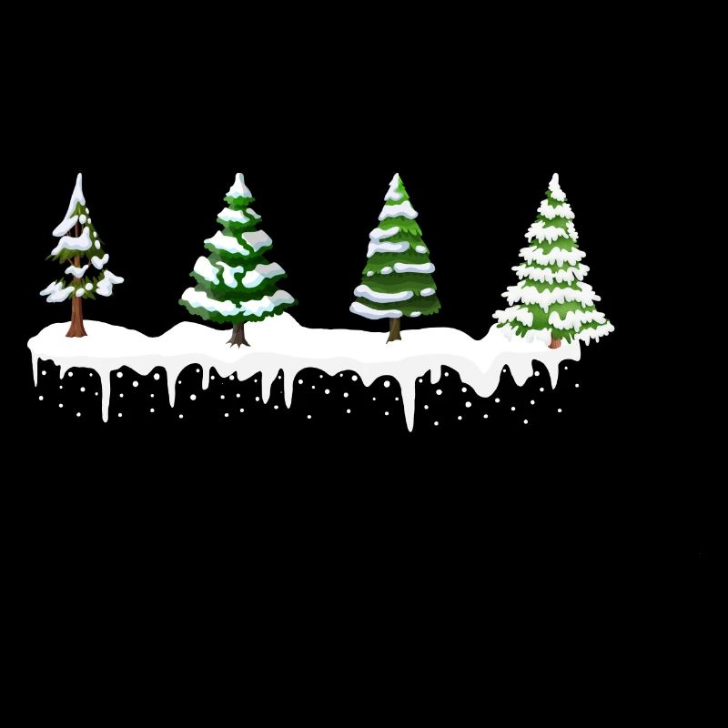 Snowy Christmas Trees