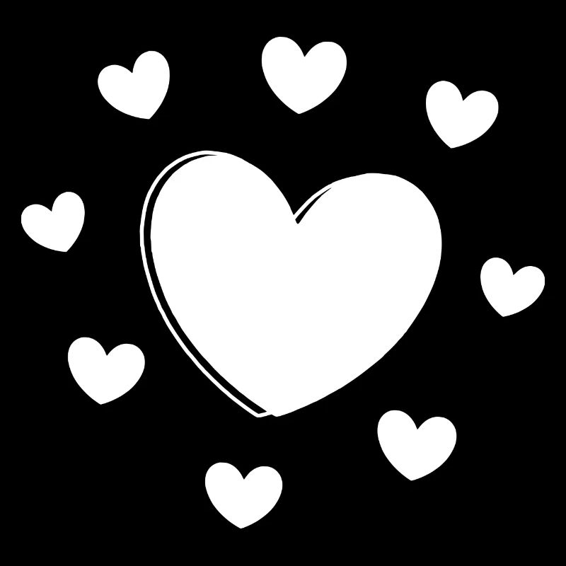 Coeur Blanc Cadeau Blanc Saint Valentin
