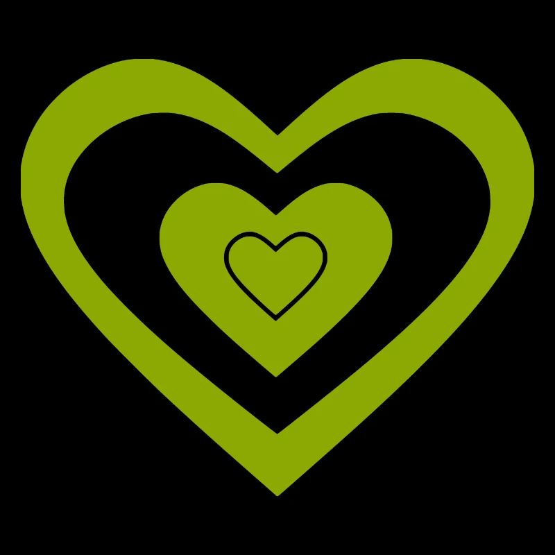 Cœur vert Cœurs Couples de la Saint-Patrick