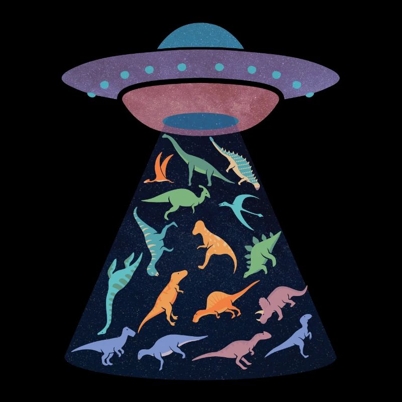 Raumschiff entführt Dinosaurier