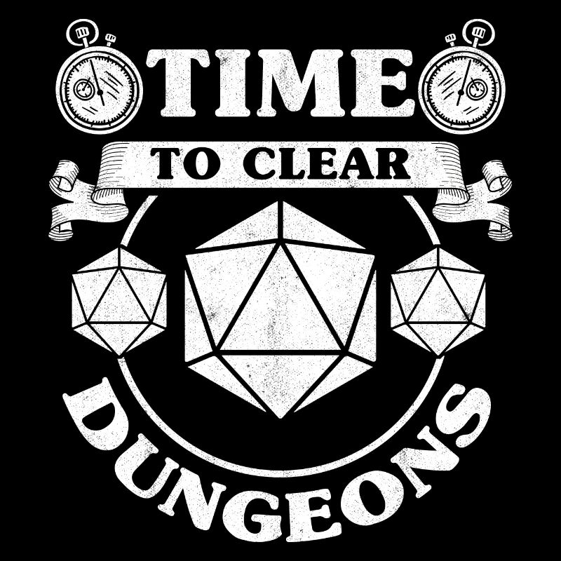 Clear Dungeons RPG Tabletop Gamer D20 Funny Role