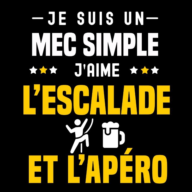 apéro escalade mec simple