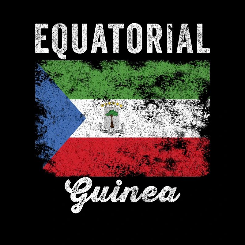 Equatorial Guinea Flag Distressed