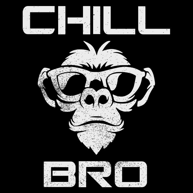 Chill Bro - Cooler Affe mit Sonnebrille