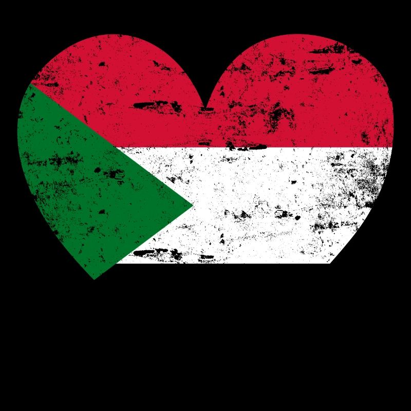 Sudan Flaggenherz