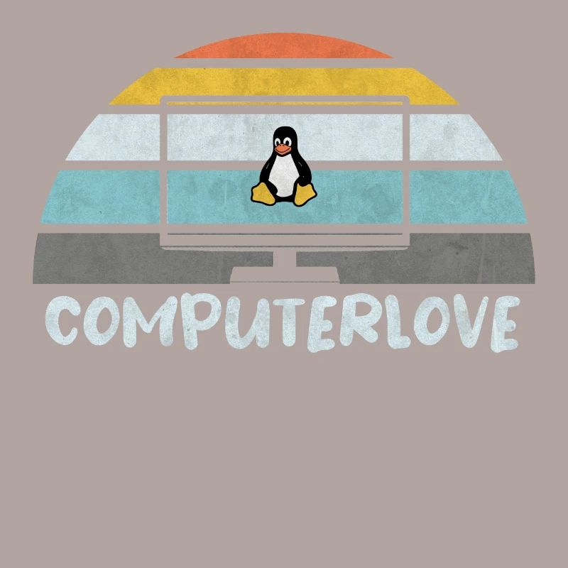 PROGRAMMATEUR LINUX PENGUIN TUX PC COMPUTERLOVE