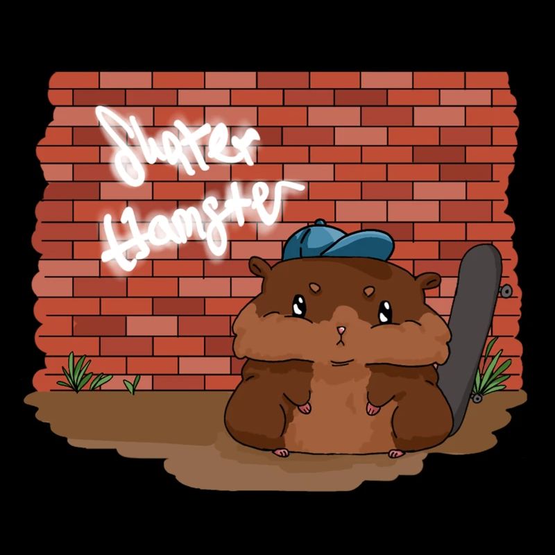 Hamster patineur