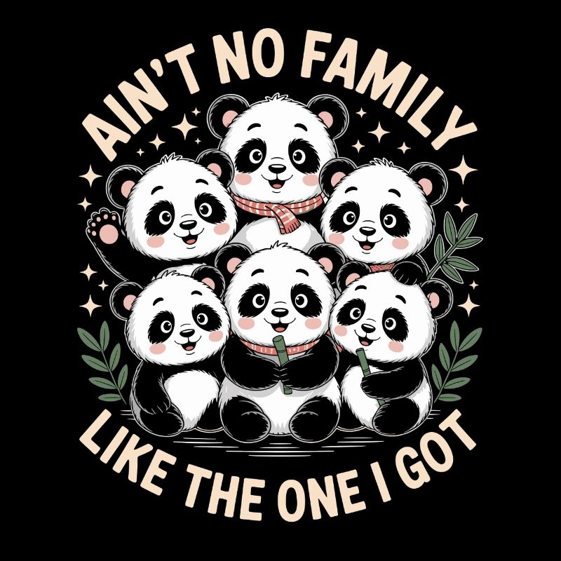 Pas de famille comme celle que j’ai - des pandas mignons